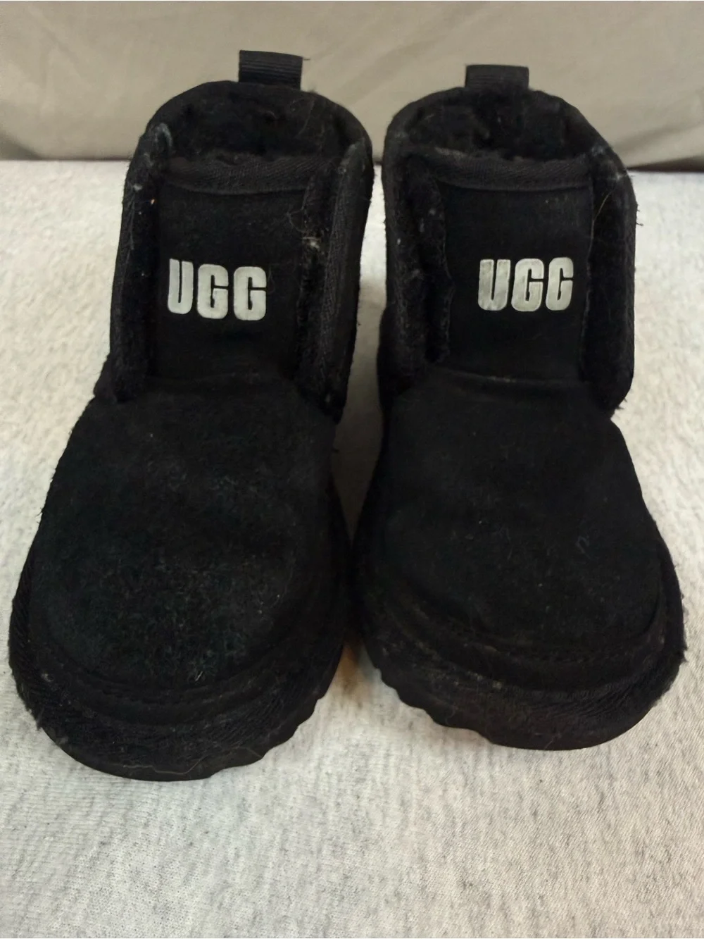 UGG Toddler Neumel EZ-Fit Suede Boots Black - Size 10